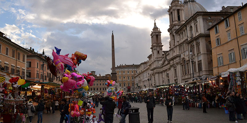 Mercatini di Natale in Italia: Piazza Navona a Roma