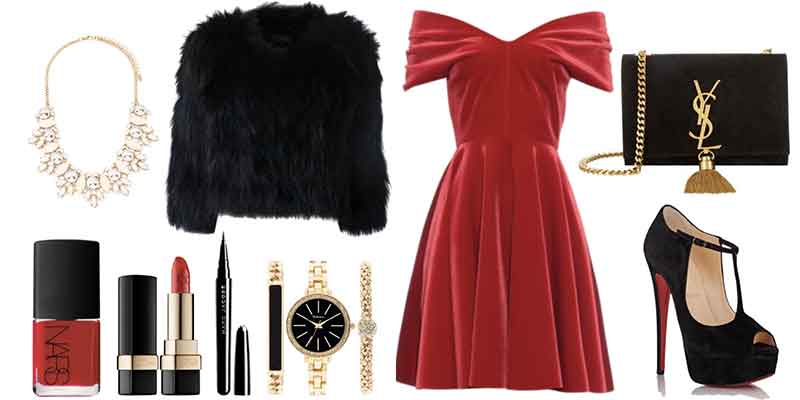 outfit-natale-vestito-rosso-pelliccia